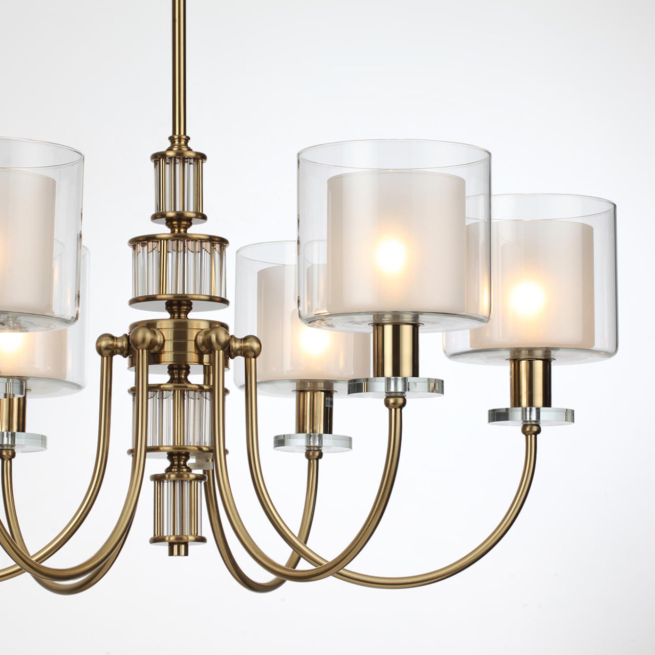 Люстра ODEON LIGHT CLASSIC SAGA античная бронза, латунь E14*6 10W