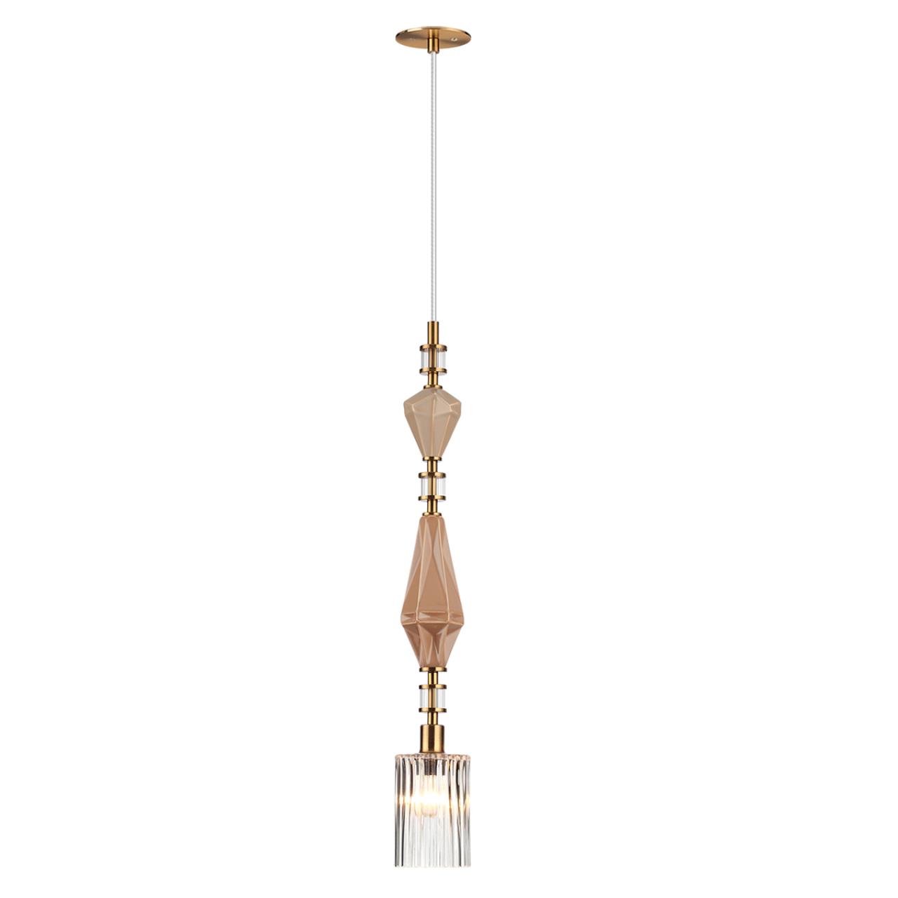 Подвес ODEON LIGHT EXCLUSIVE MODERN TERRA античная бронза, латунь E14*1 10W плафон 90 мм