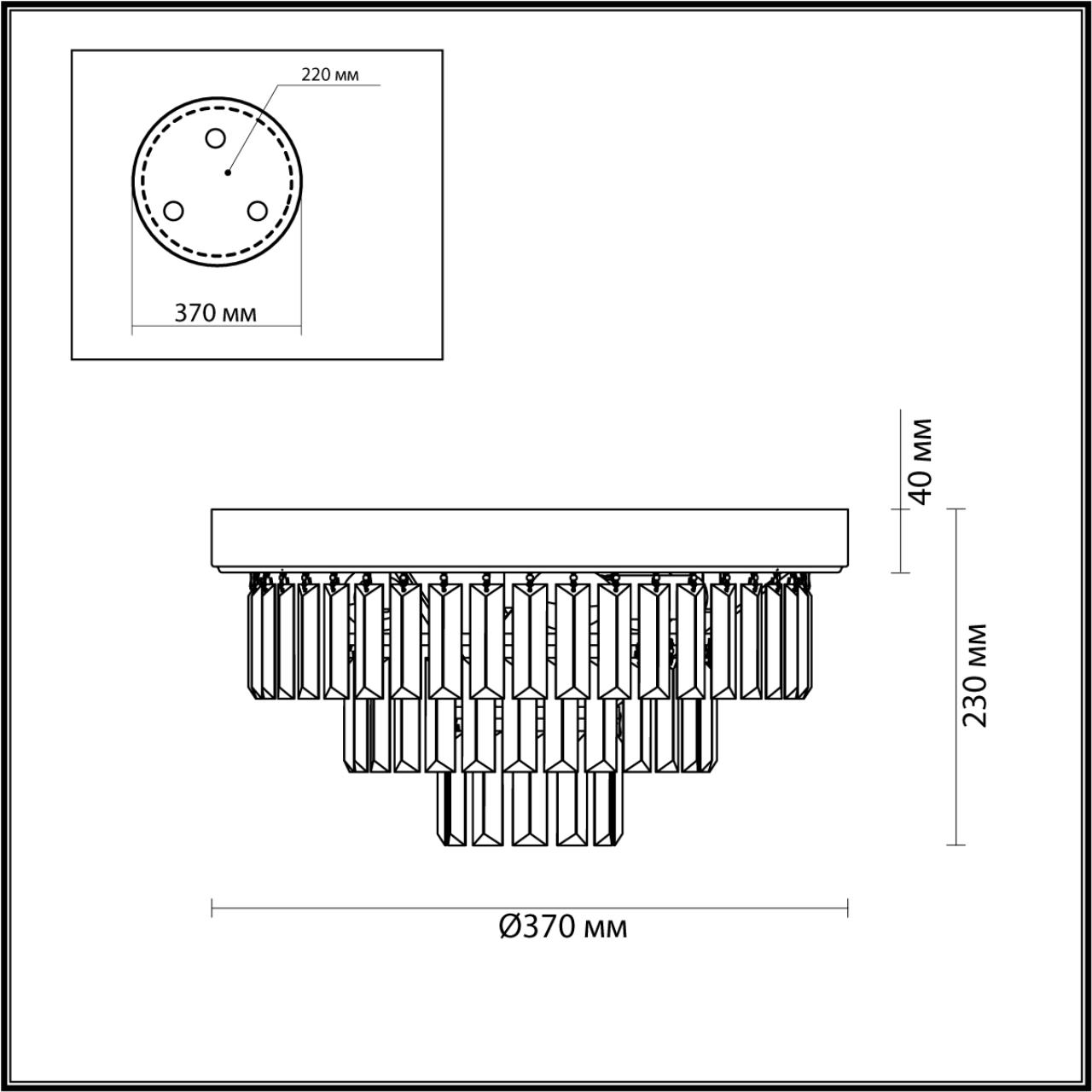 Люстра потолочная LUMION CLASSI ZAHA латунь E14*4 10W