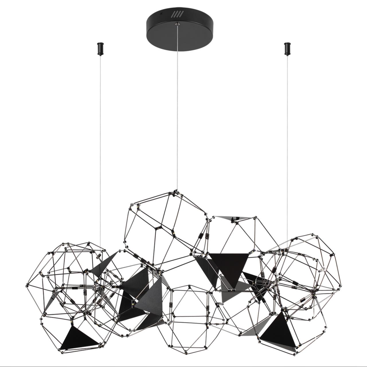 Люстра ODEON LIGHT L-VISION TRELLIS черный LED*1 56W