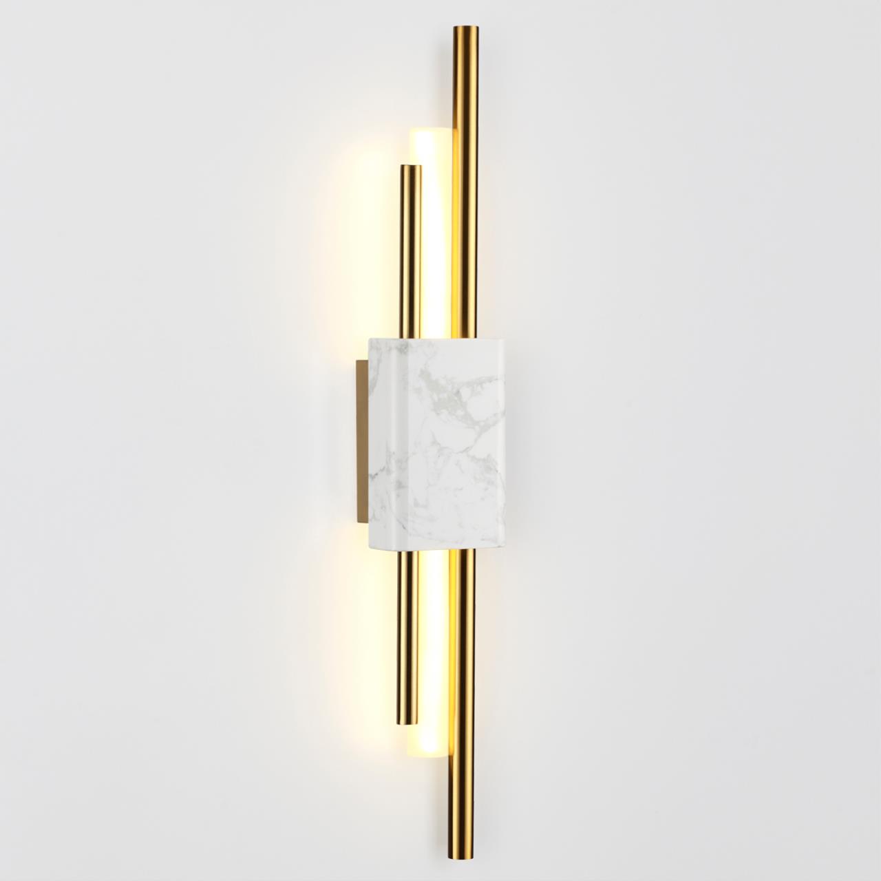 Настенный светильник ODEON LIGHT MIDCENT MARMI золотой LED*1 1*10W 3000К плафон