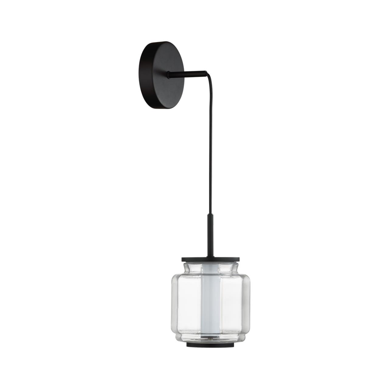 Подвес ODEON LIGHT EXCLUSIVE HIGHTECH JAM черный LED*1 5W 3000К плафон прозрачный