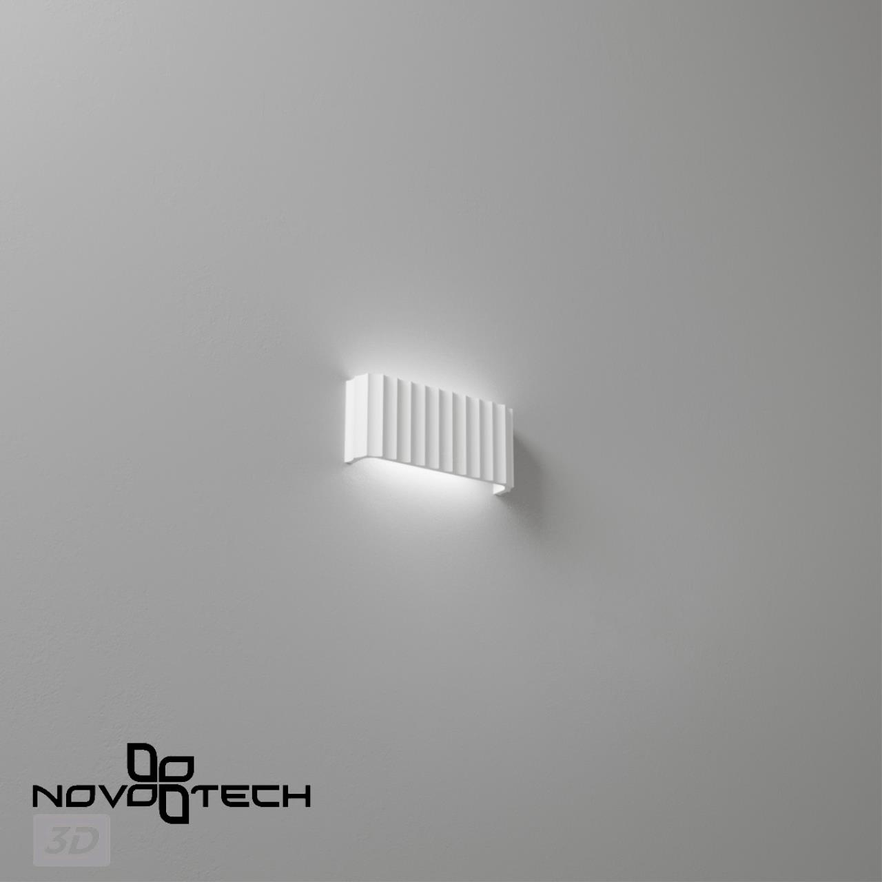Настенный светодиодный светильник с переключателем цв.температуры NOVOTECH OVER YESO белый LED*2 8W