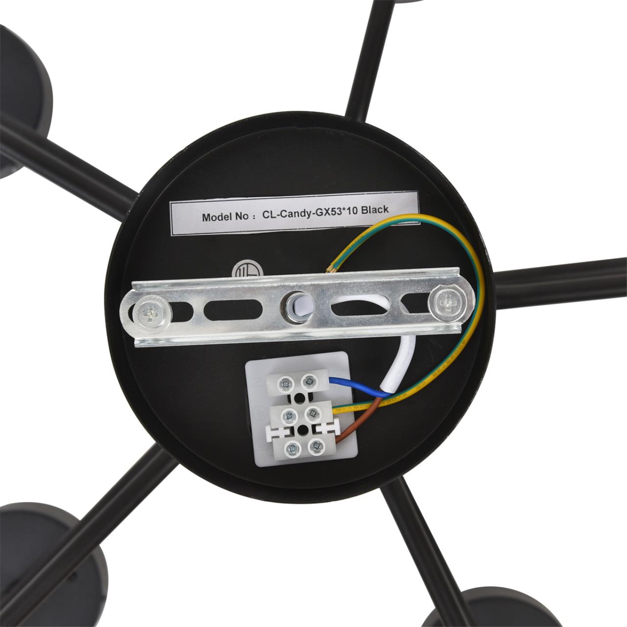 Светильник потолочный LUMION COMFI NATALINA черный GX53*10 10W