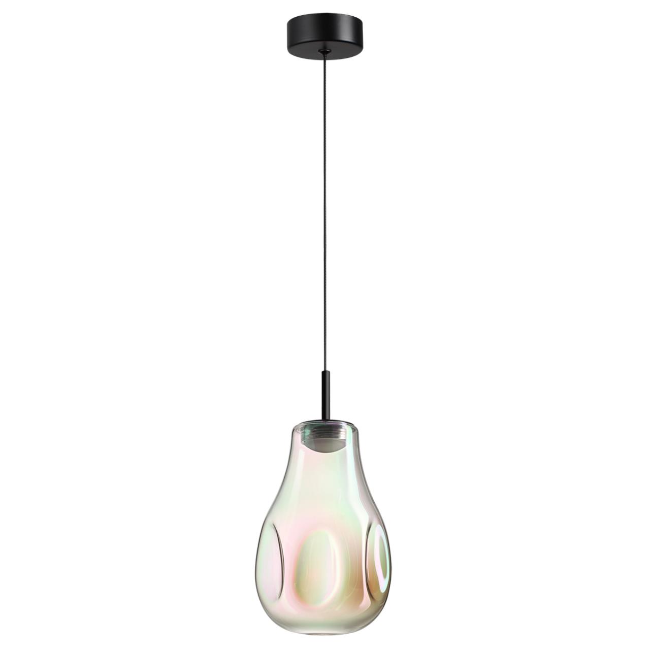 Подвес ODEON LIGHT PENDANT NAVE черный LED*1 4W 4000К плафон прозрачный