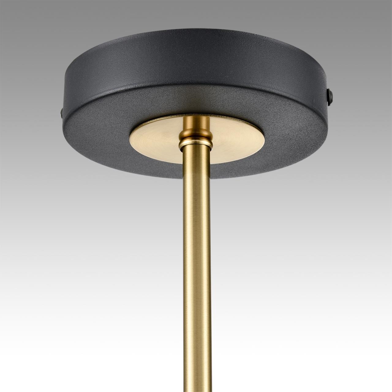 Люстра на штанге LUMION COMFI LANIKA черный, латунь GX53*8 10W