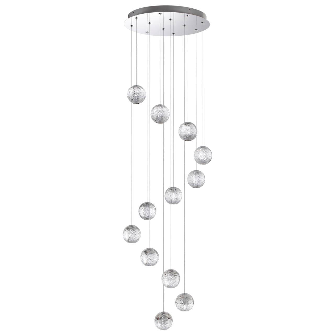 Люстра каскадная ODEON LIGHT L-VISION CRYSTAL хром LED*1 56