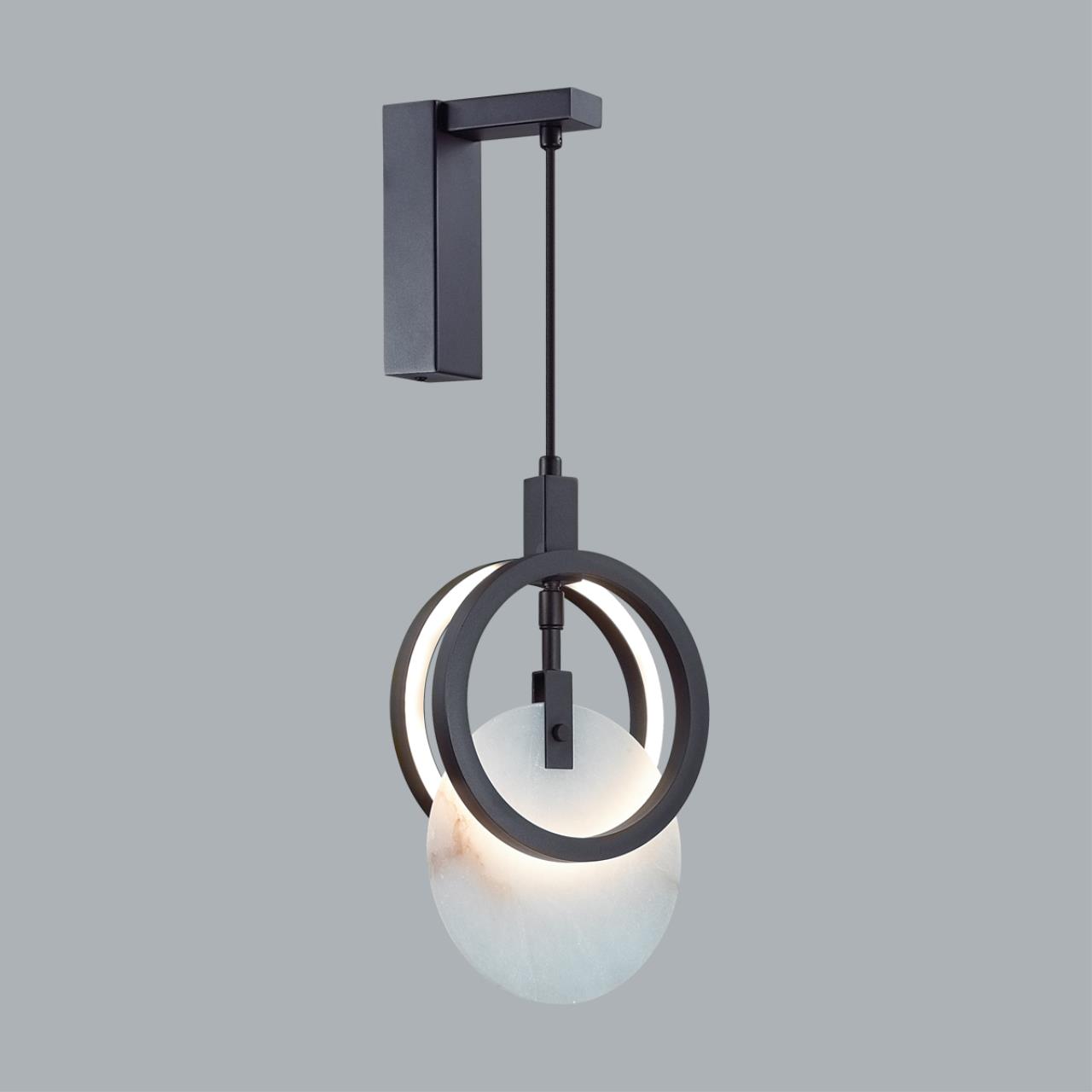 Настенный светильник ODEON LIGHT EXCLUSIVE HIGHTECH MERCURY черный LED*1 17W 3000К плафон белый