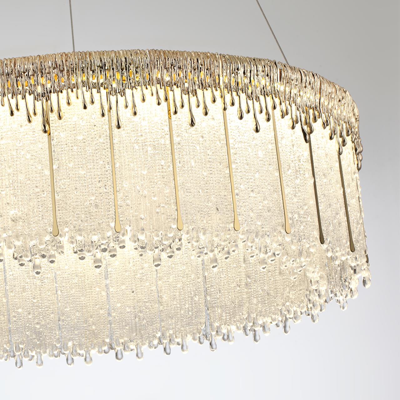 Люстра ODEON LIGHT L-VISION CLEO золотой LED*1 80