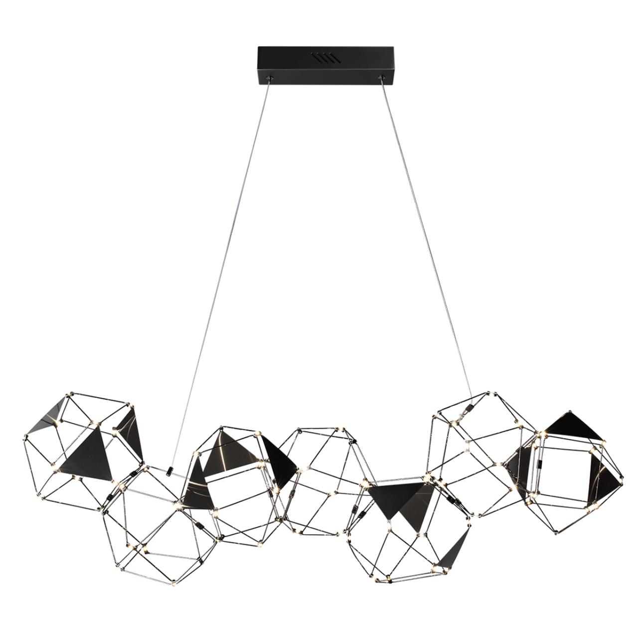 Люстра линейная ODEON LIGHT L-VISION TRELLIS черный LED*1 32W