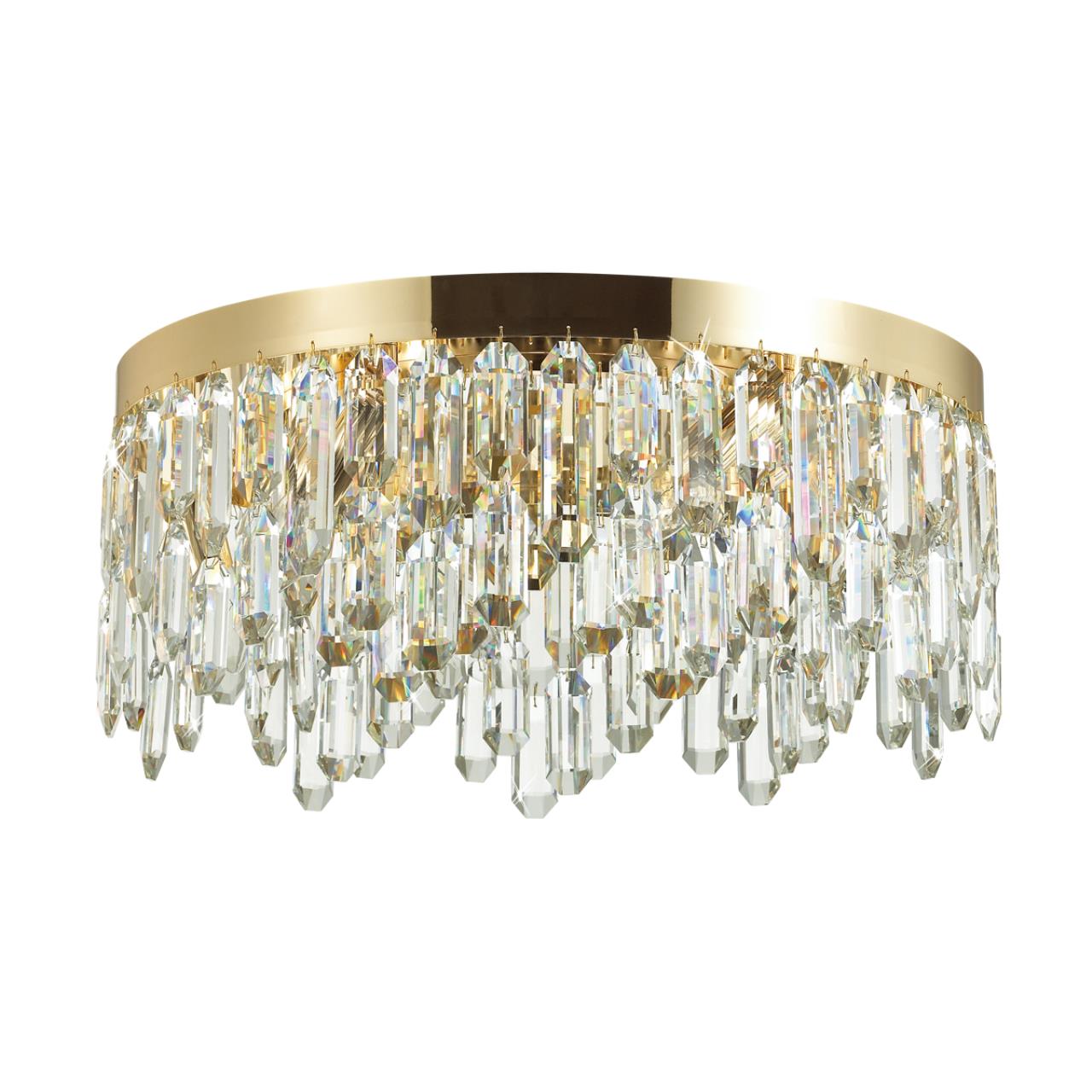 Люстра ODEON LIGHT HALL DAKISA золотой E14*6 10W  потолочная