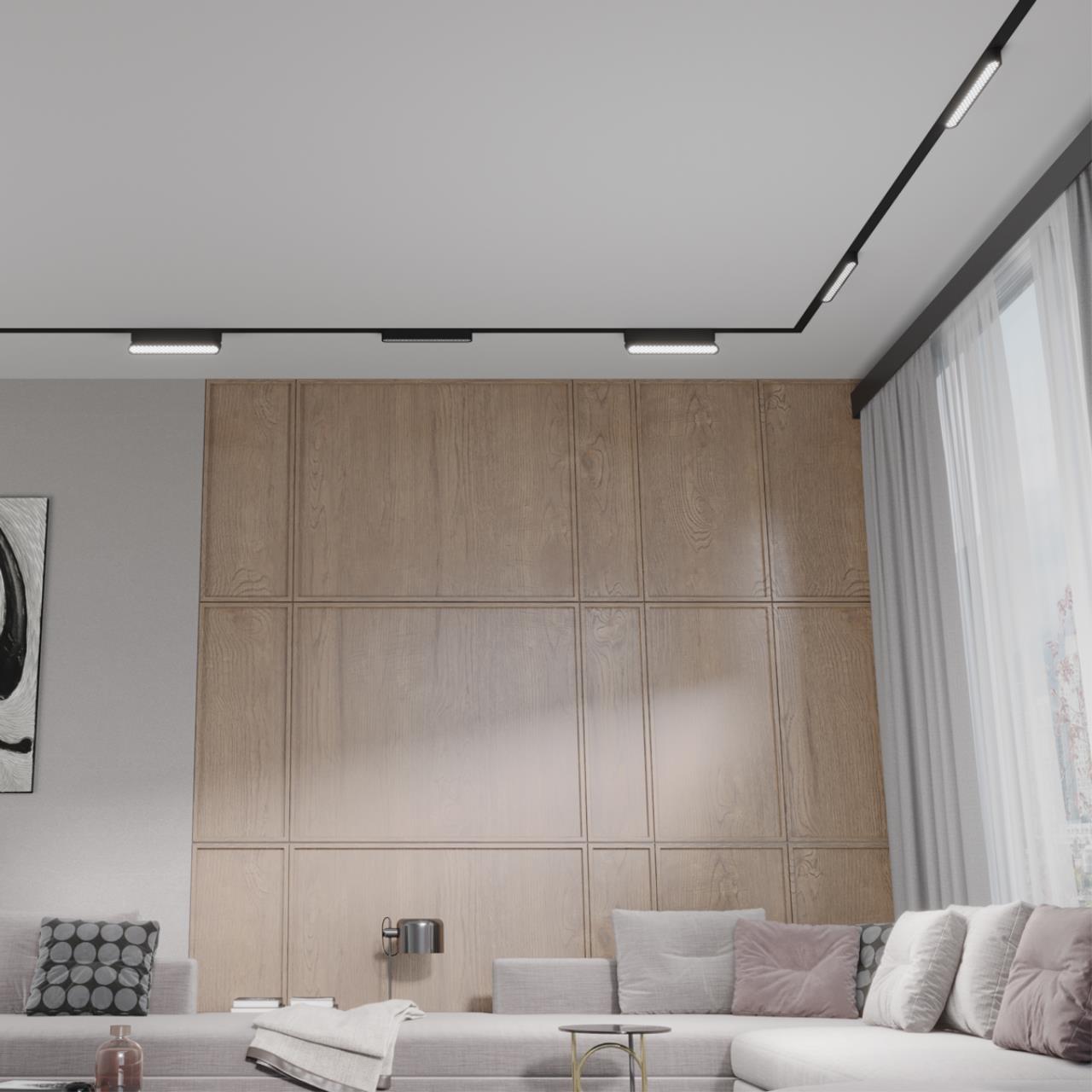 Трековый светильник для низковольтного шинопровода NOVOTECH SHINO SMAL черный LED*1 12W 4000К 222 мм сота