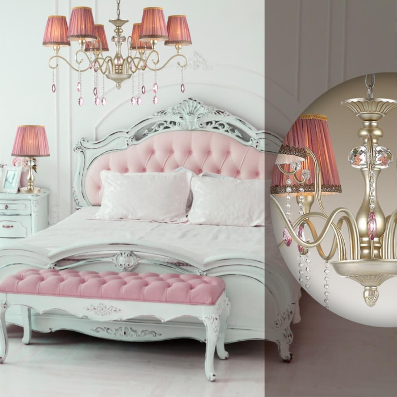 Настольная лампа ODEON LIGHT CLASSIC GAELLORI серебристый