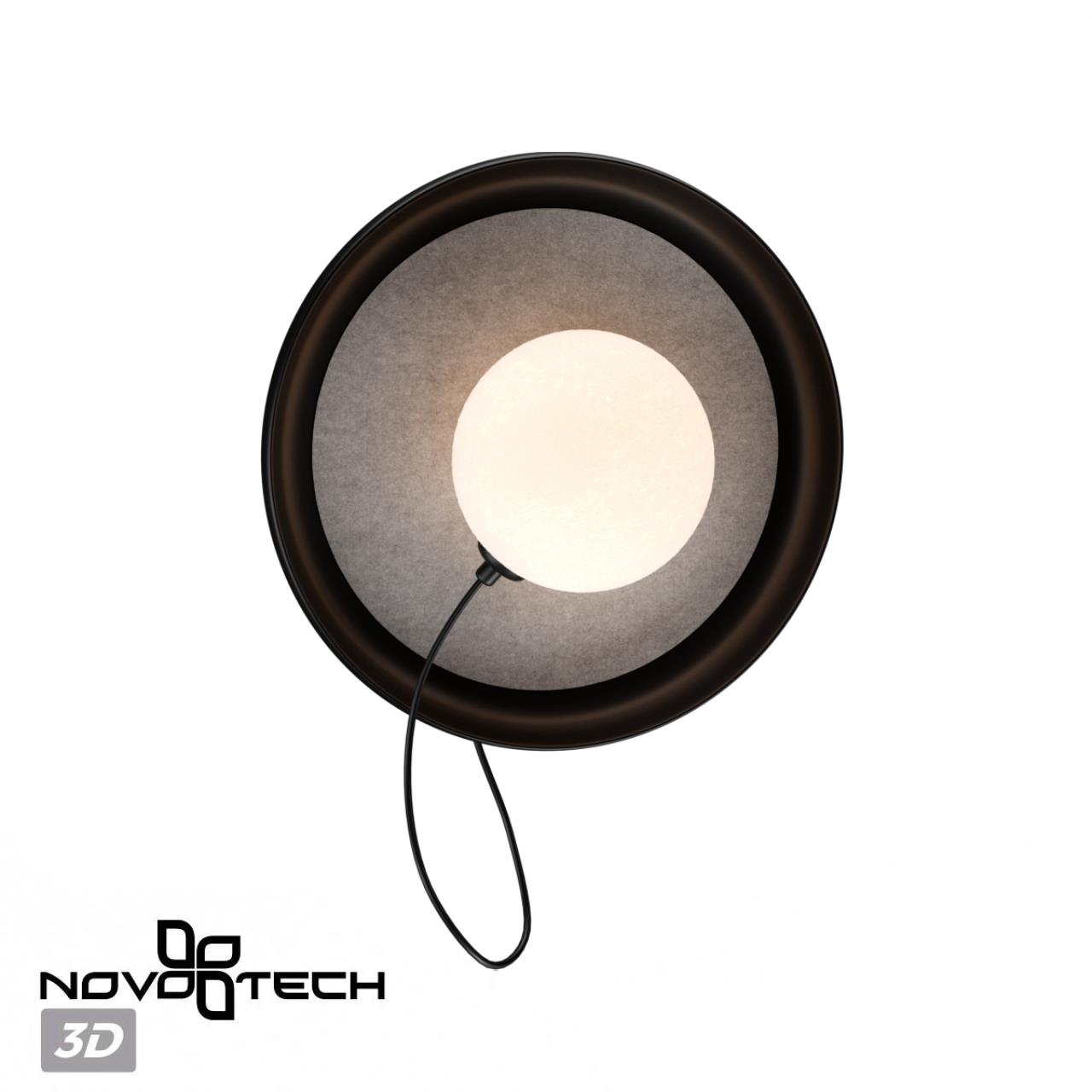 Светильник накладной настенный NOVOTECH OVER FELTO черный