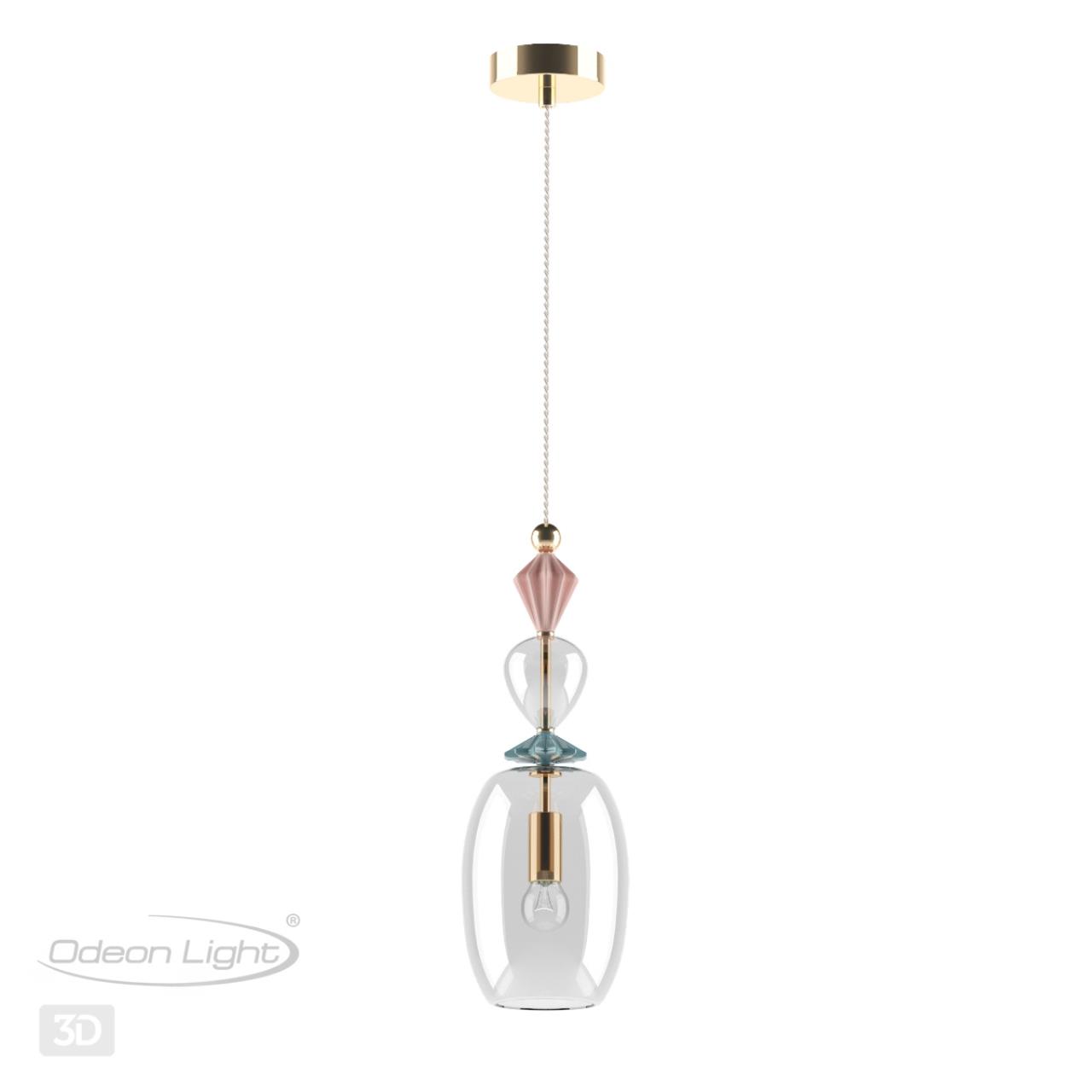 Подвес ODEON LIGHT EXCLUSIVE CLASSIC BIZET золотой E14*1 10W