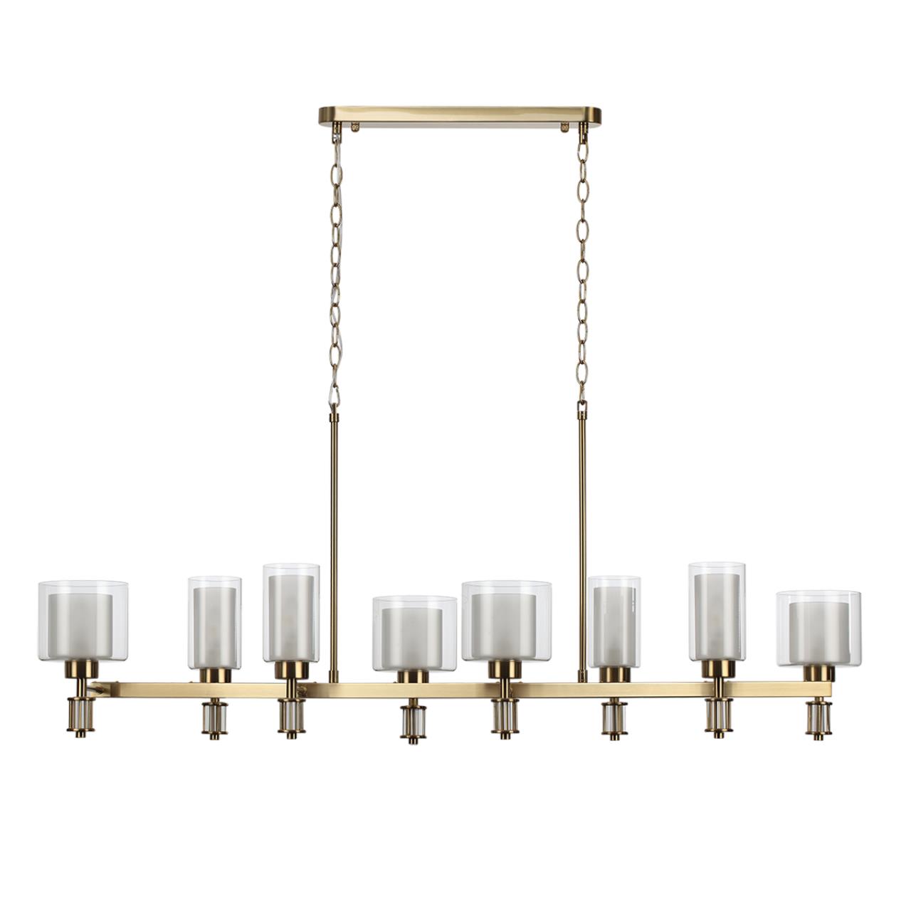 Люстра ODEON LIGHT CLASSIC SAGA античная бронза, латунь E14*8 10W плафон