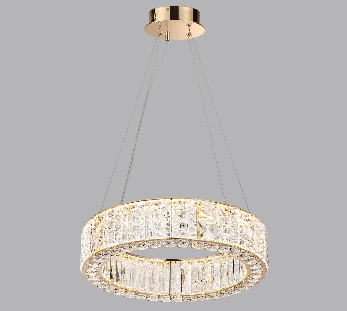 Люстра ODEON LIGHT HALL VERSION золотой LED*1 46W 3700К  подвесная