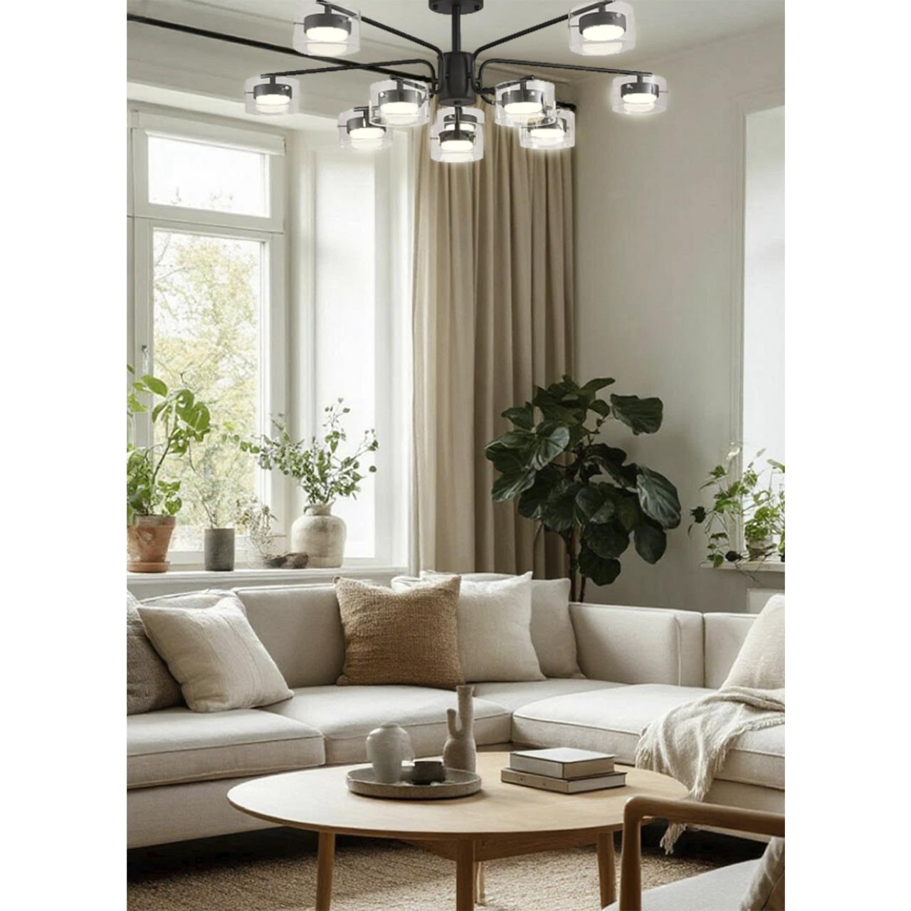 Светильник потолочный LUMION COMFI NATALINA черный GX53*10 10W