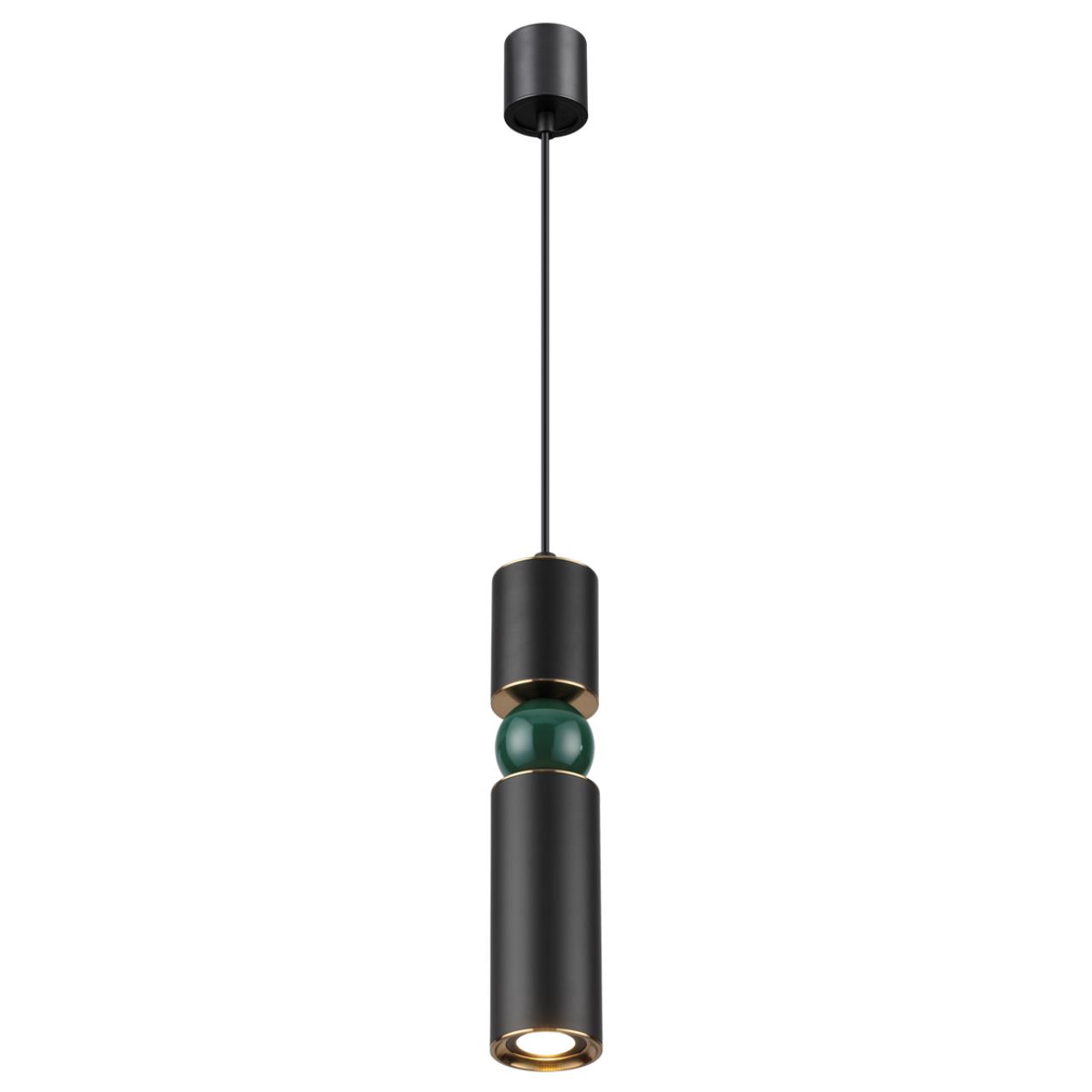 Подвес ODEON LIGHT L-VISION SAKRA черный, золотой, цветной GU10*1 10W плафон черный