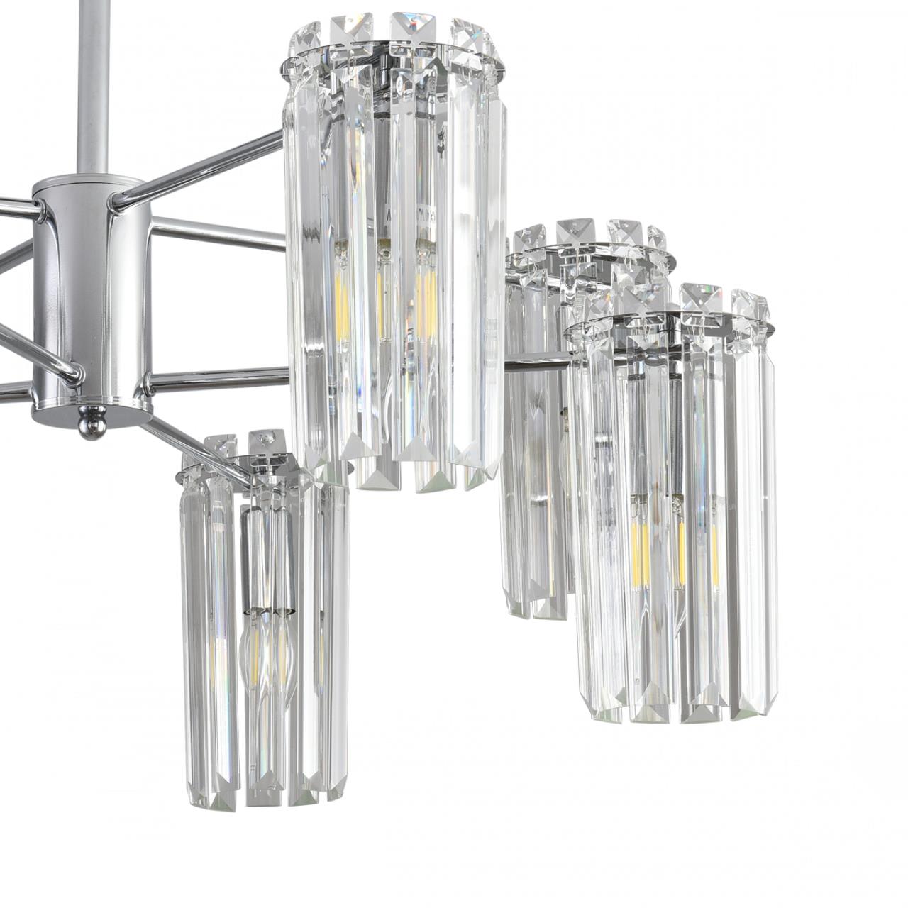 Люстра подвесная LUMION CLASSI FAVLA хром E14*8 10W