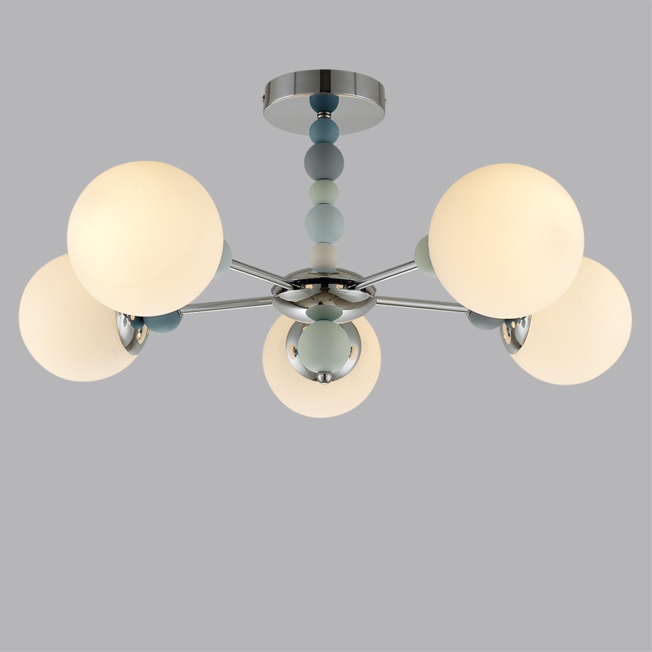 Люстра потолочная LUMION MODERNI SUNDAY хром E14*5 10W