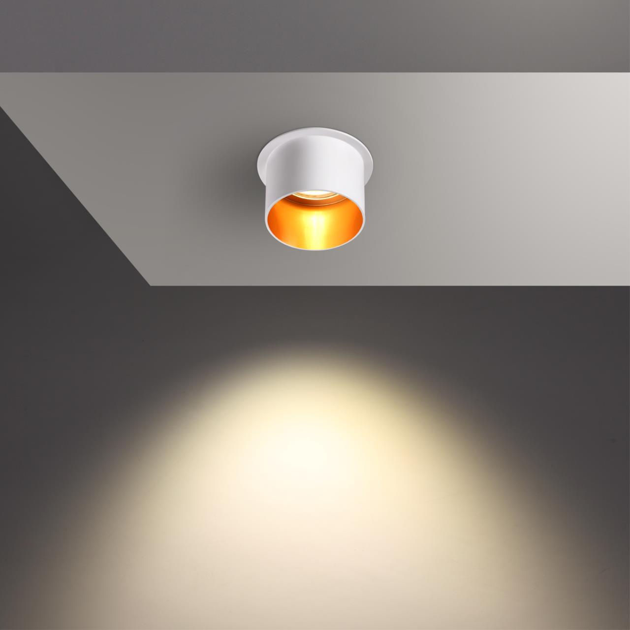 Встраиваемый светильник NOVOTECH SPOT BUTT белый GU10*1 10W  68/58 мм
