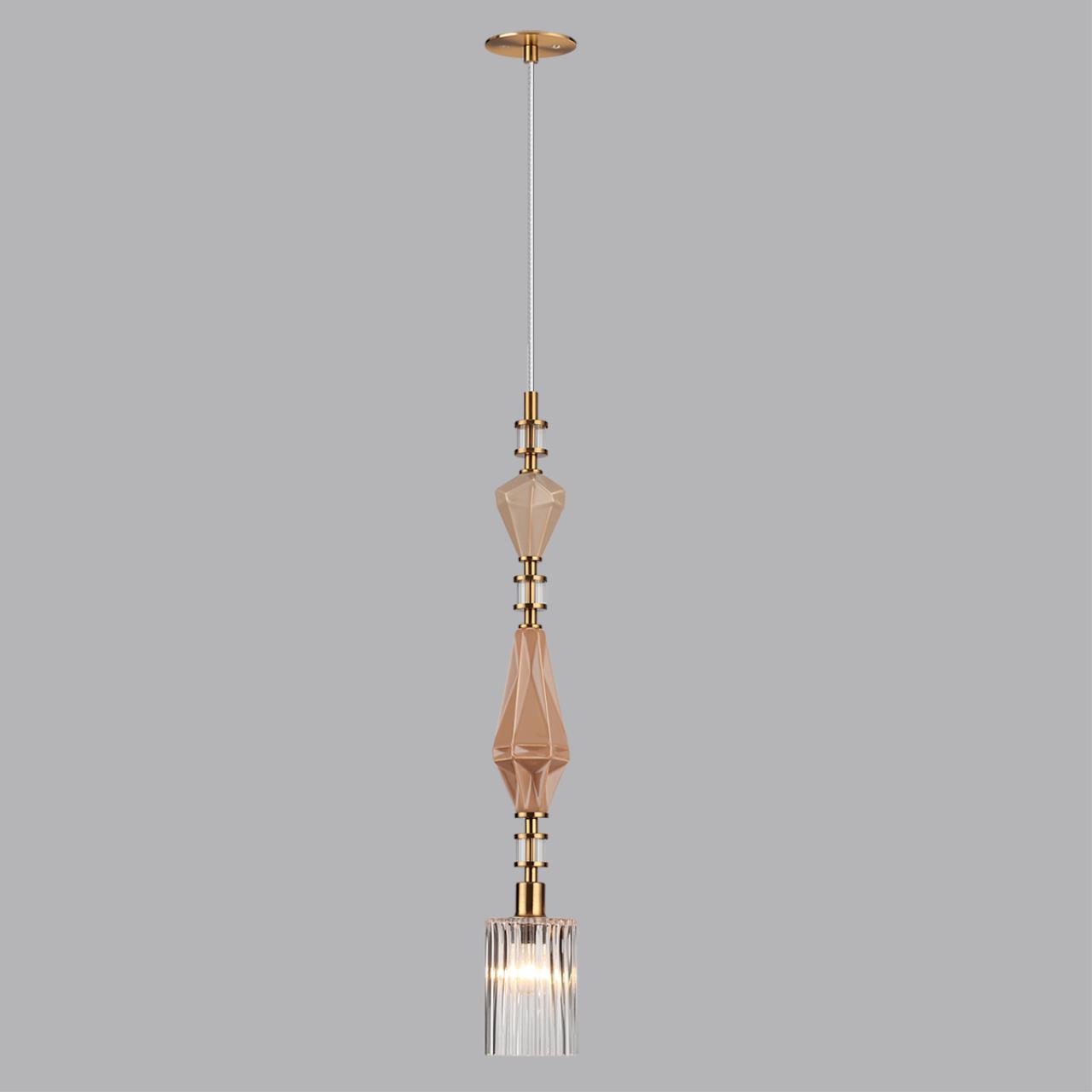 Подвес ODEON LIGHT EXCLUSIVE MODERN TERRA античная бронза, латунь E14*1 10W плафон 90 мм