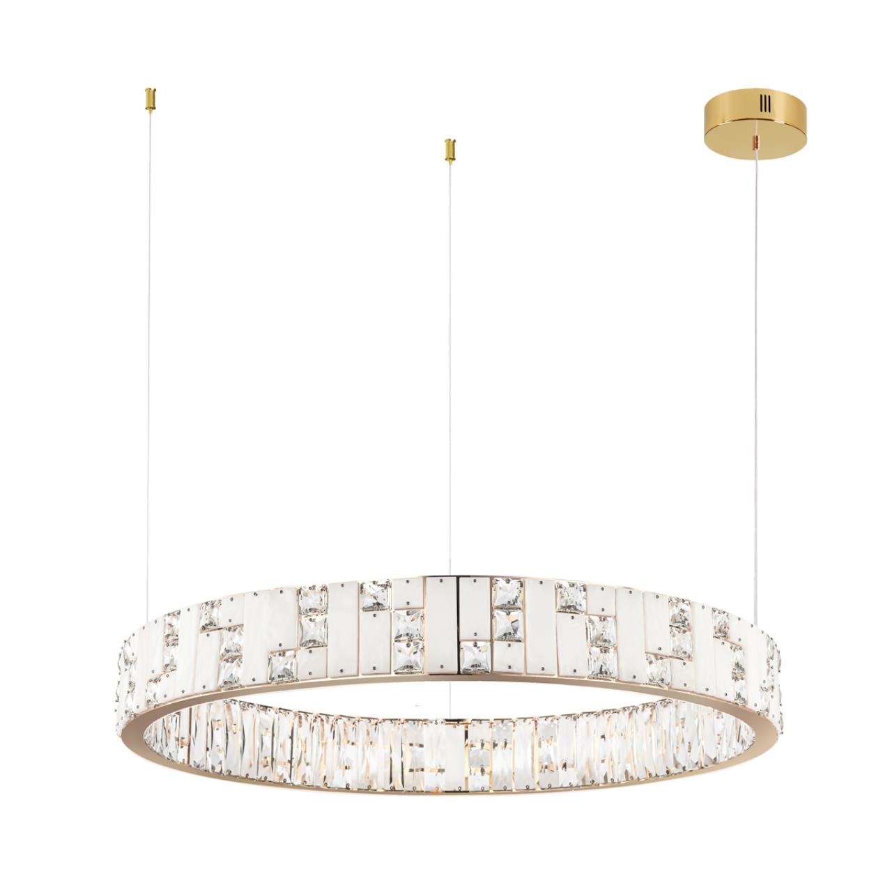 Люстра ODEON LIGHT HALL CROSSA золотой LED*1 80W