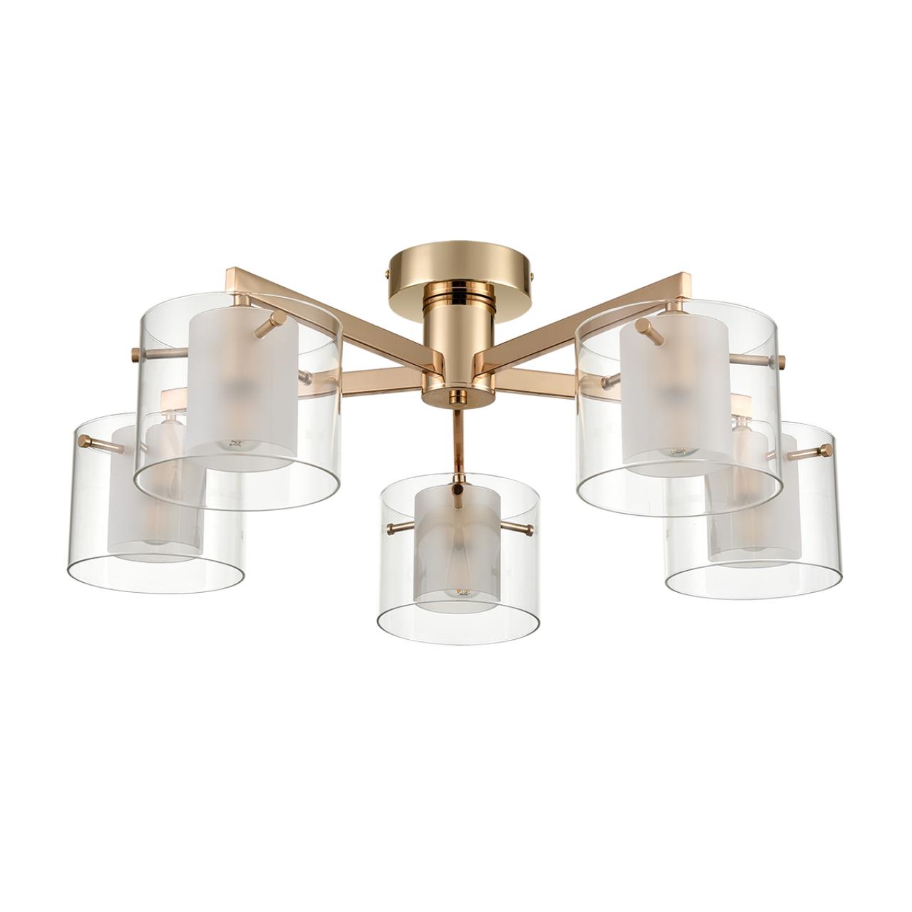 Люстра потолочная LUMION MODERNI VERDI золотой E14*5 10W
