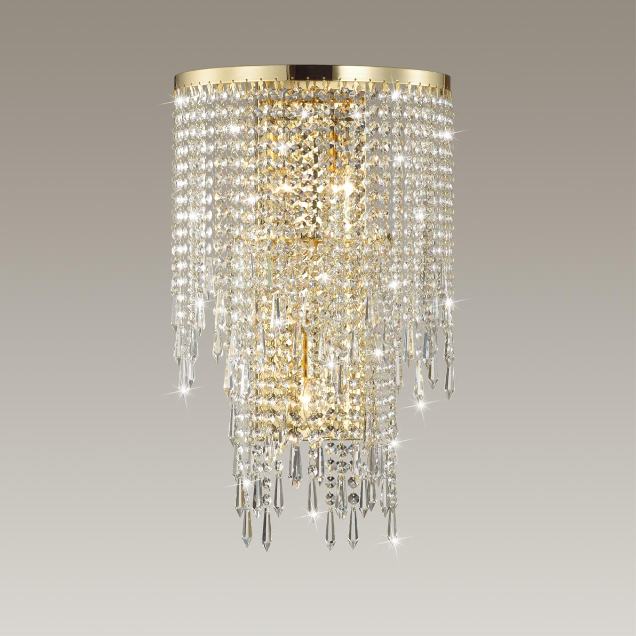 Бра ODEON LIGHT MODERN CHOKKA золотой E14*3 10W