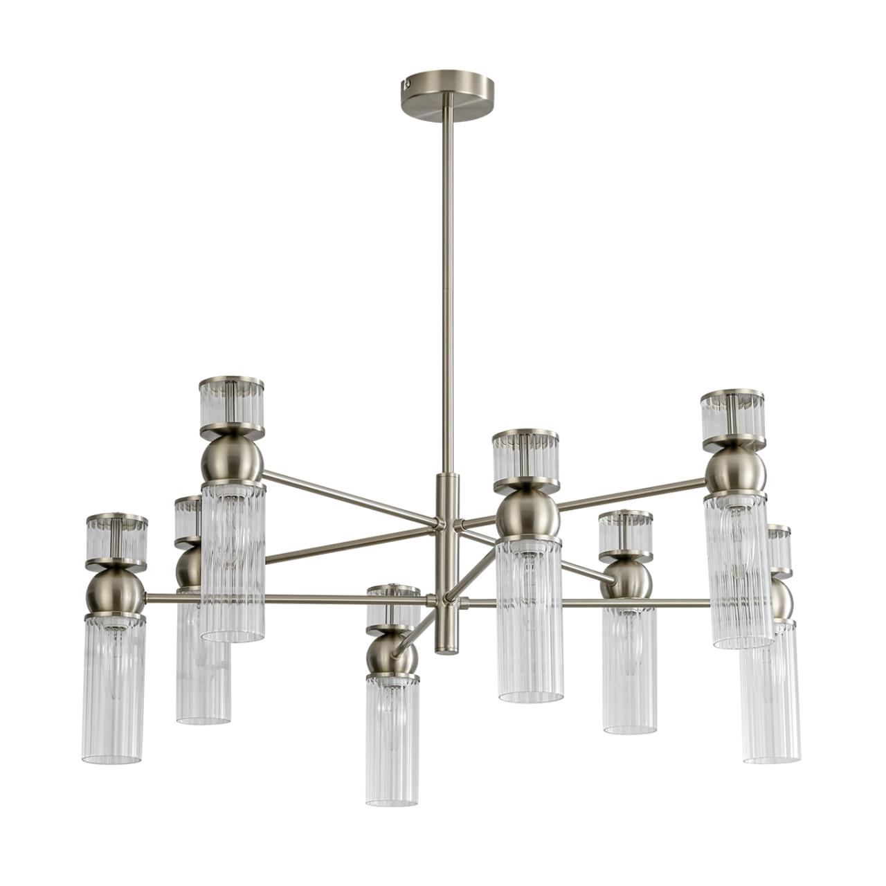 Люстра LUMION MODERNI DENVER никель E14*8 10W