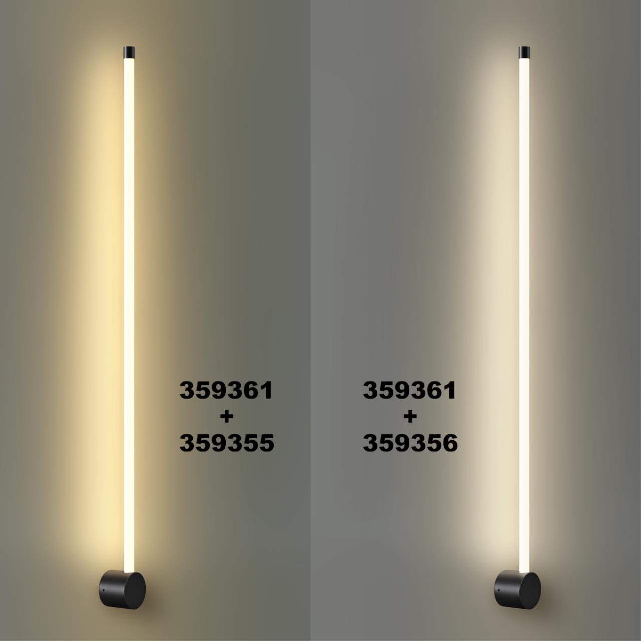 Светильник линейный светодиодный NOVOTECH KONST VITZ черный LED*1 15W 3000К