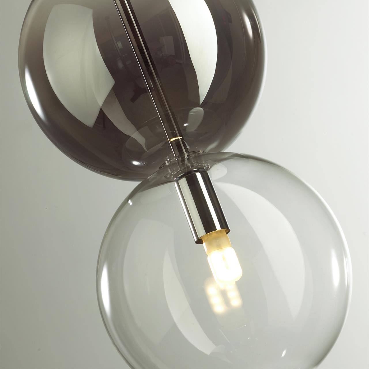 Подвес ODEON LIGHT PENDANT TWIXY хром G9*1 10W