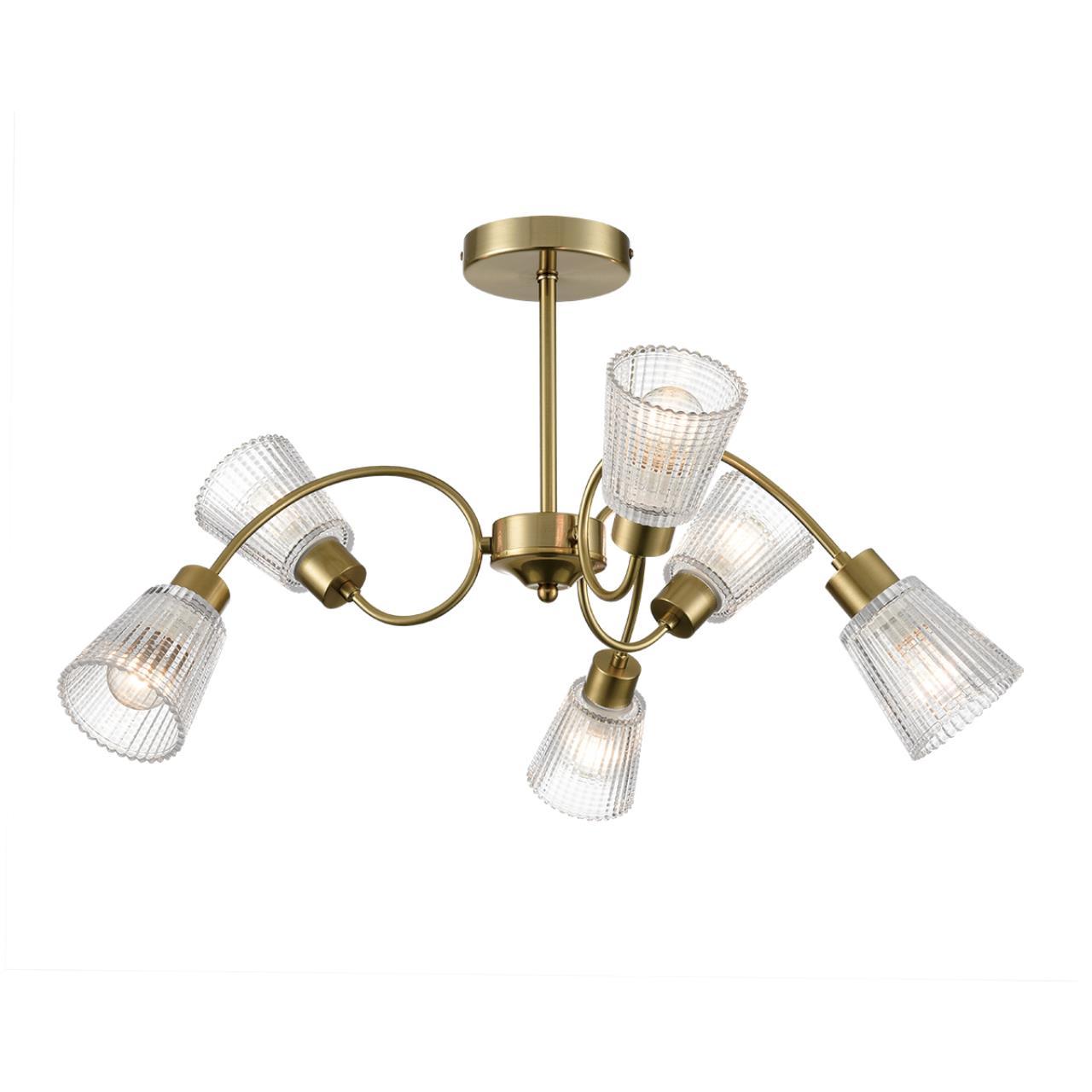 Светильник потолочный LUMION COMFI IMANA медный E14*6 10W