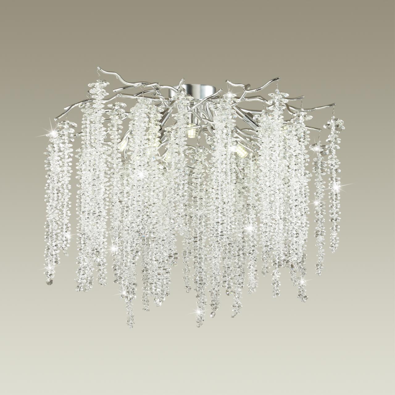 Люстра ODEON LIGHT HALL Banche серебристый G9*8 10W
