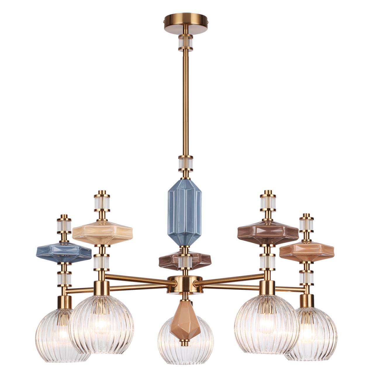 Люстра ODEON LIGHT EXCLUSIVE MODERN TERRA античная бронза, латунь E14*5 10W