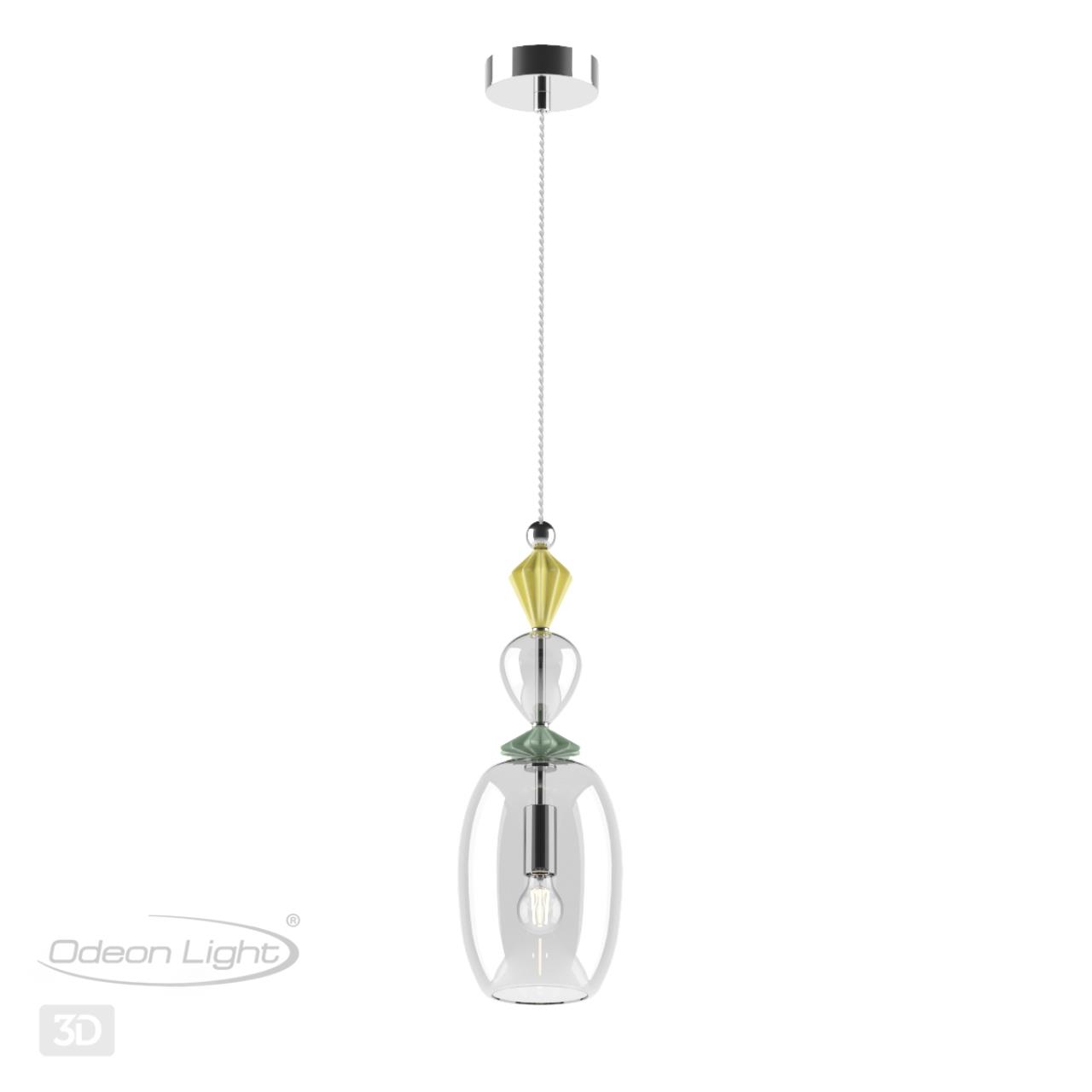 Подвес ODEON LIGHT EXCLUSIVE CLASSIC BIZET хром E14*1 10W