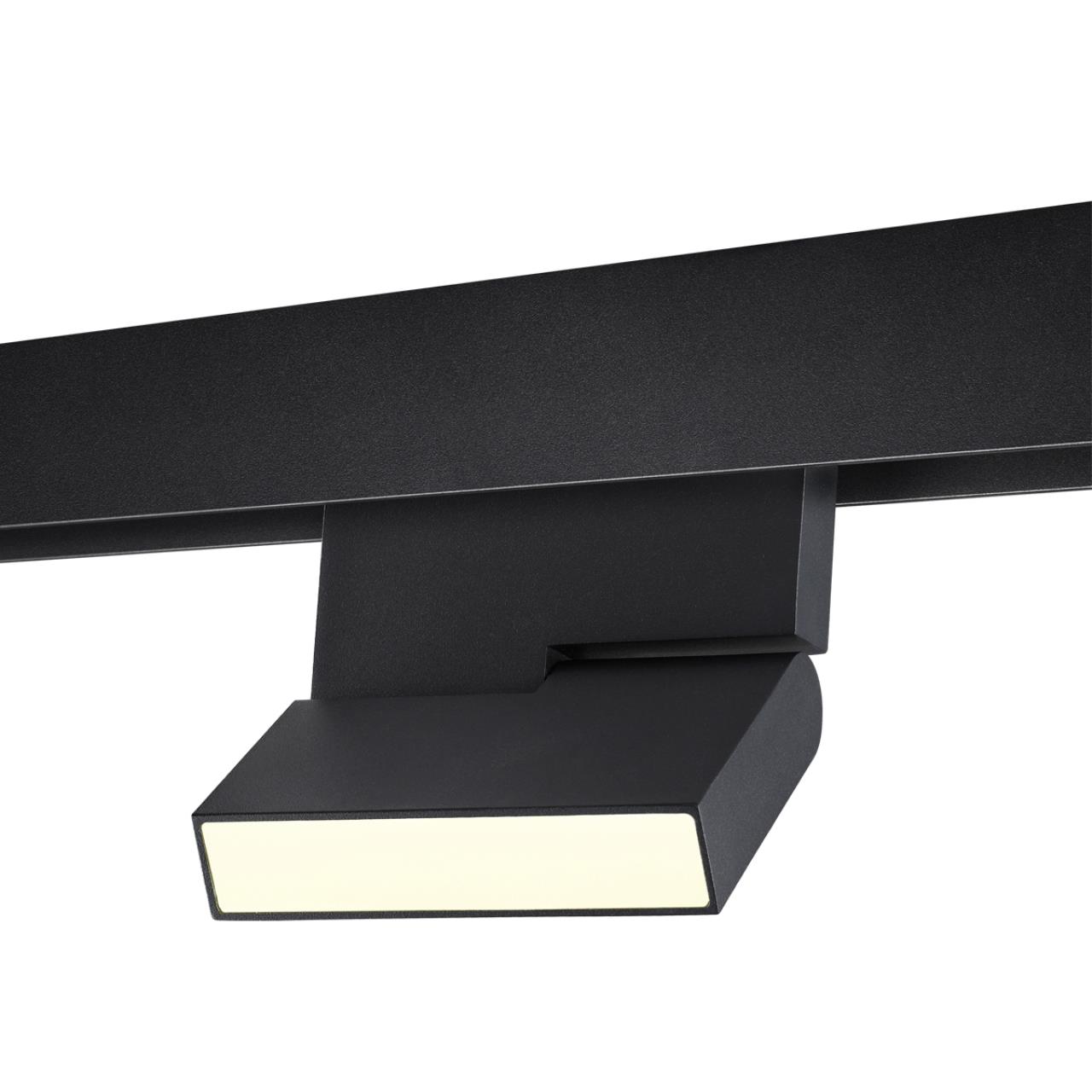Трековый светильник для низковольтного шинопровода NOVOTECH SHINO FLUM черный LED*1 10W 3000К плафон черный