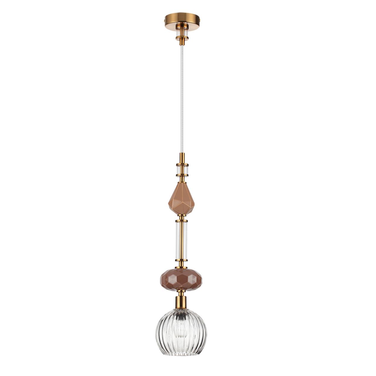 Подвес ODEON LIGHT EXCLUSIVE MODERN TERRA античная бронза, латунь, коричнев E14*1 10W плафон