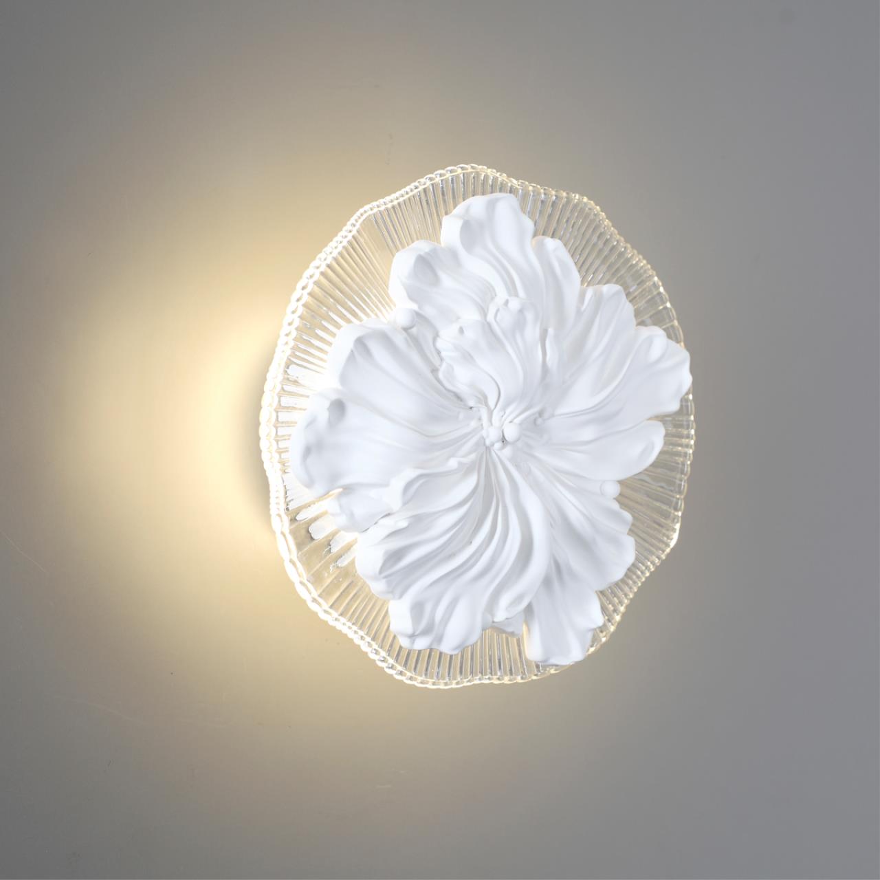 Настенный светильник ODEON LIGHT HIGHTECH FIORE белый