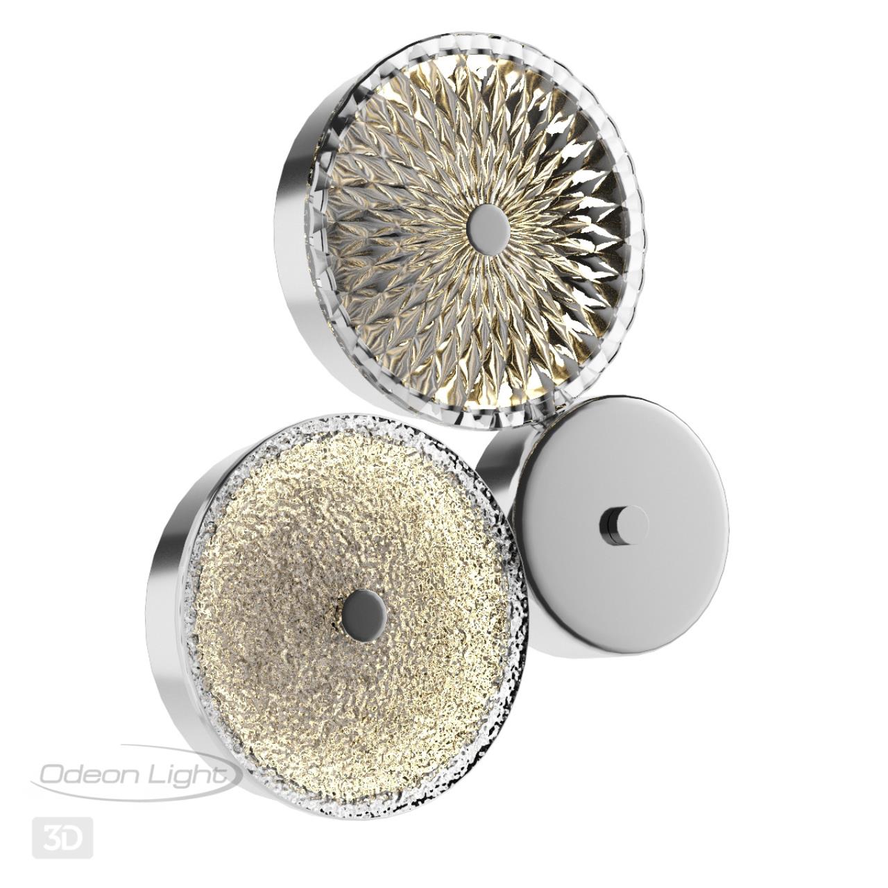Бра ODEON LIGHT EXCLUSIVE L-VISION CARAMELLA хром LED*1 14W