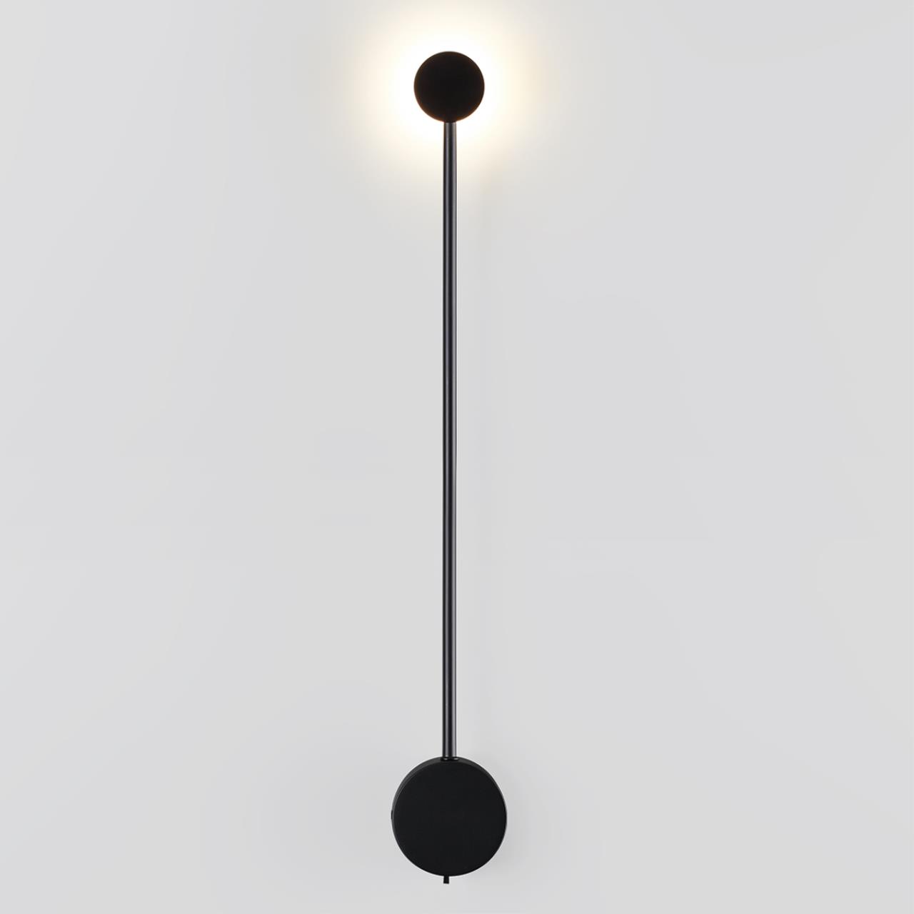 Настенный светильник ODEON LIGHT HIGHTECH SATELLITE черный LED*1 6W 3000/4000К 680 мм