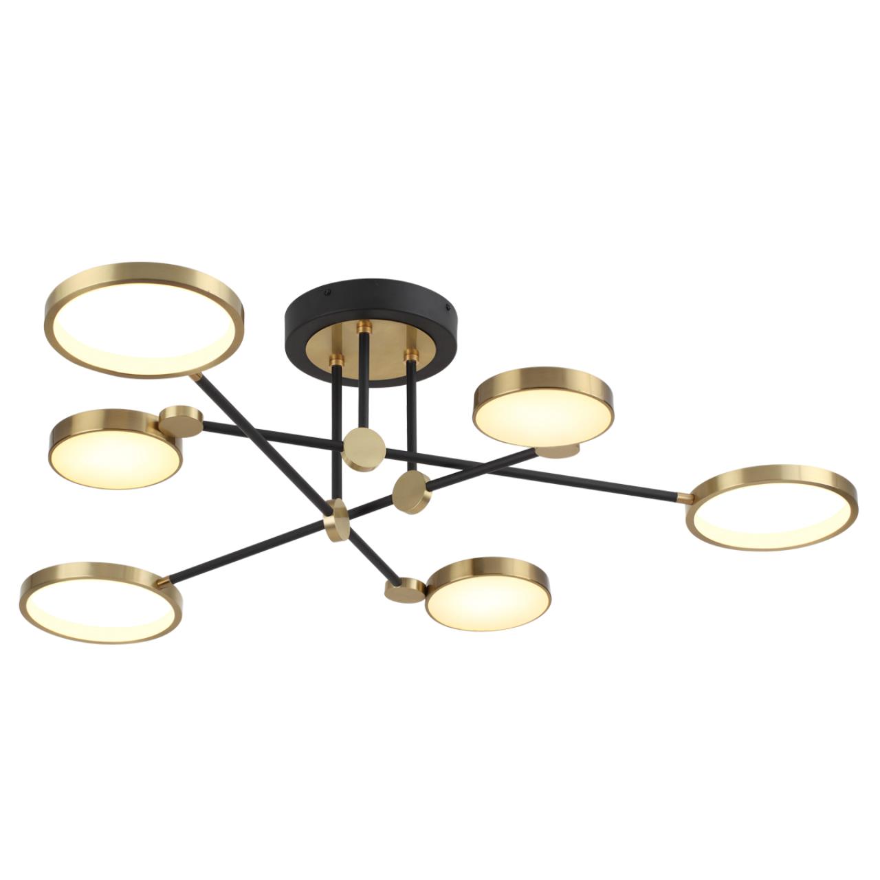 Потолочный светильник ODEON LIGHT MIDCENT DENZEL черный, античная бронза LED*1 55W