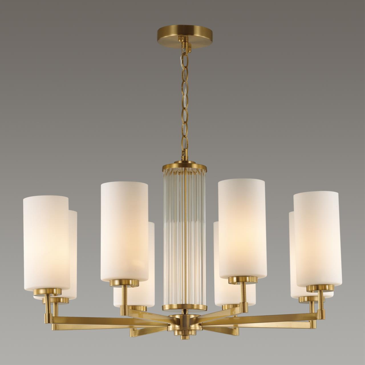 Люстра ODEON LIGHT HALL KASALI золотой E27*8 10W
