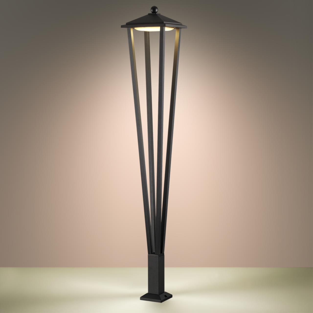 Ландшафтный светильник ODEON LIGHT NATURE BEARITZ черный LED*1 12W 3000К 1200 мм