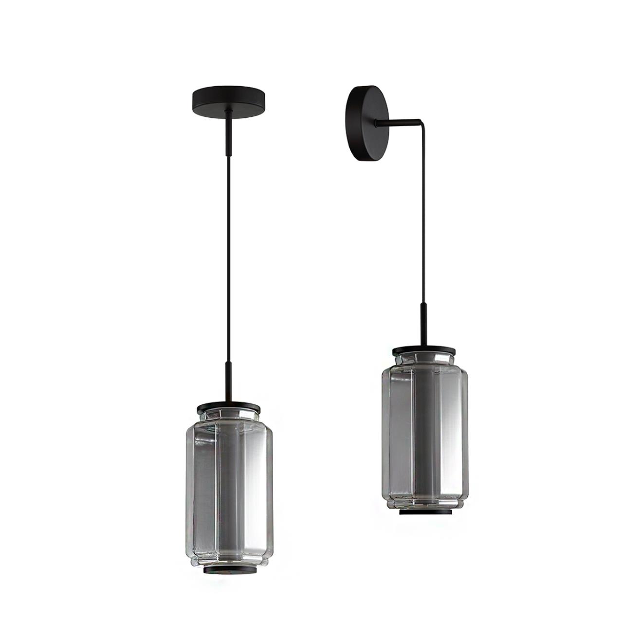 Подвес ODEON LIGHT EXCLUSIVE HIGHTECH JAM черный LED*1 11W 3000К плафон серый