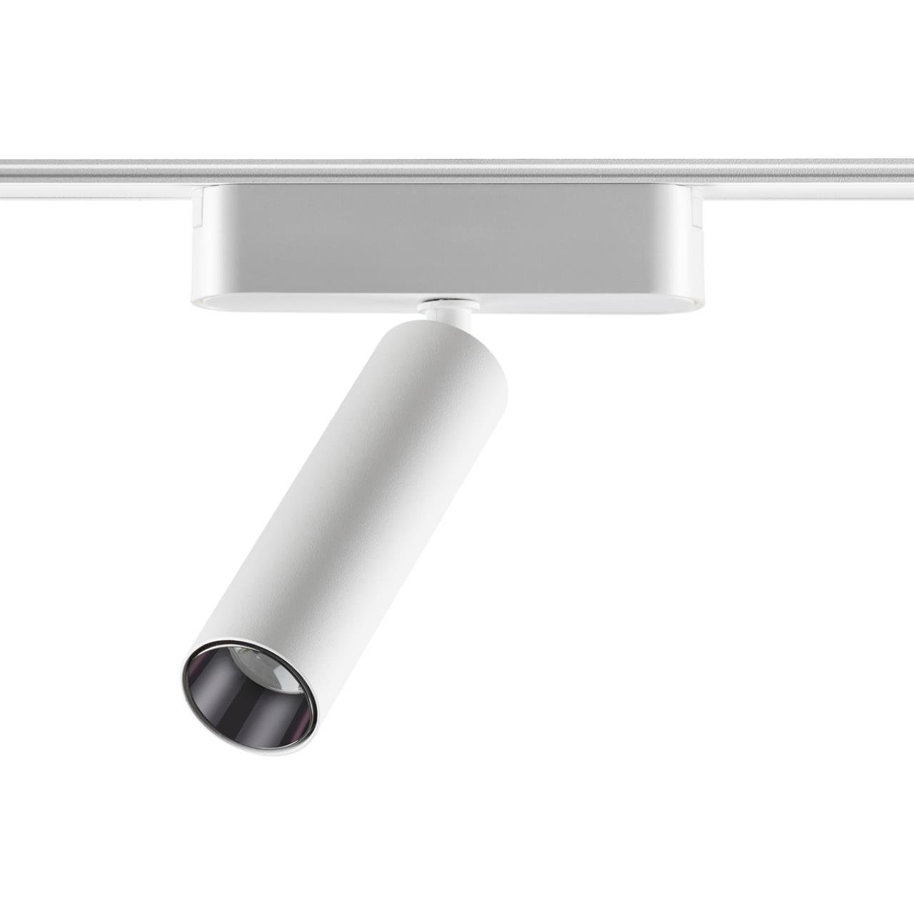Трековый светильник для низковольтного шинопровода NOVOTECH SHINO SMAL белый LED*1 7W 3000К плафон белый