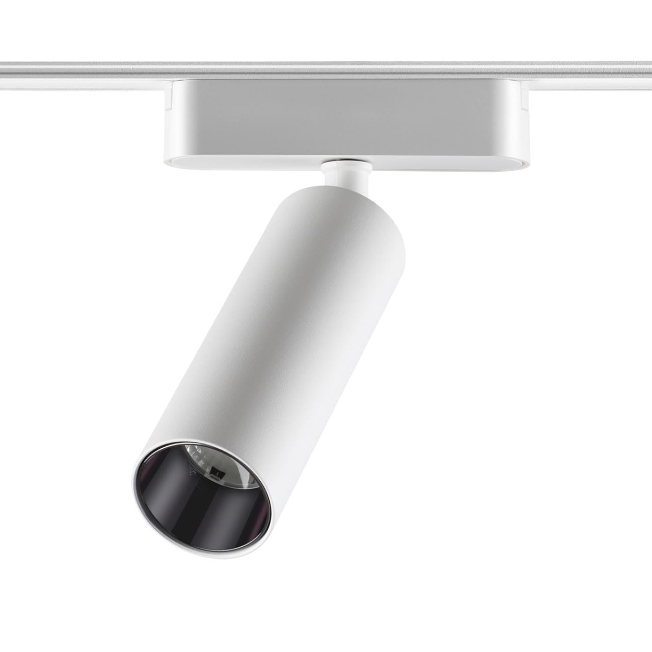 Трековый светильник для низковольтного шинопровода NOVOTECH SHINO SMAL белый LED*1 15W 3000К плафон белый