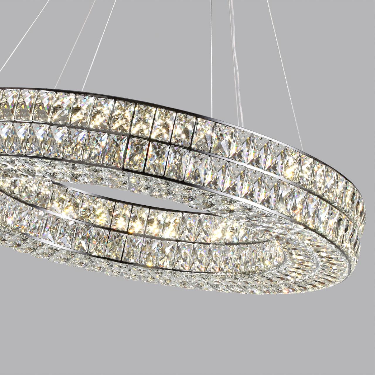 Люстра ODEON LIGHT L-VISION PANTA хром LED*1 85W