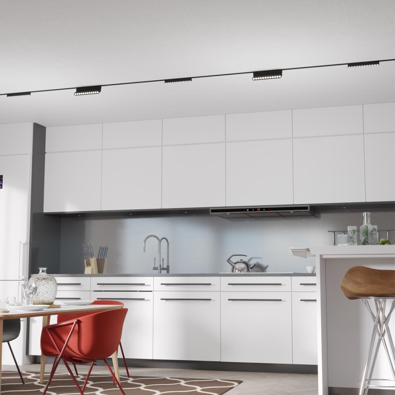 Трековый светильник для низковольтного шинопровода NOVOTECH SHINO SMAL черный LED*1 12W 3000К